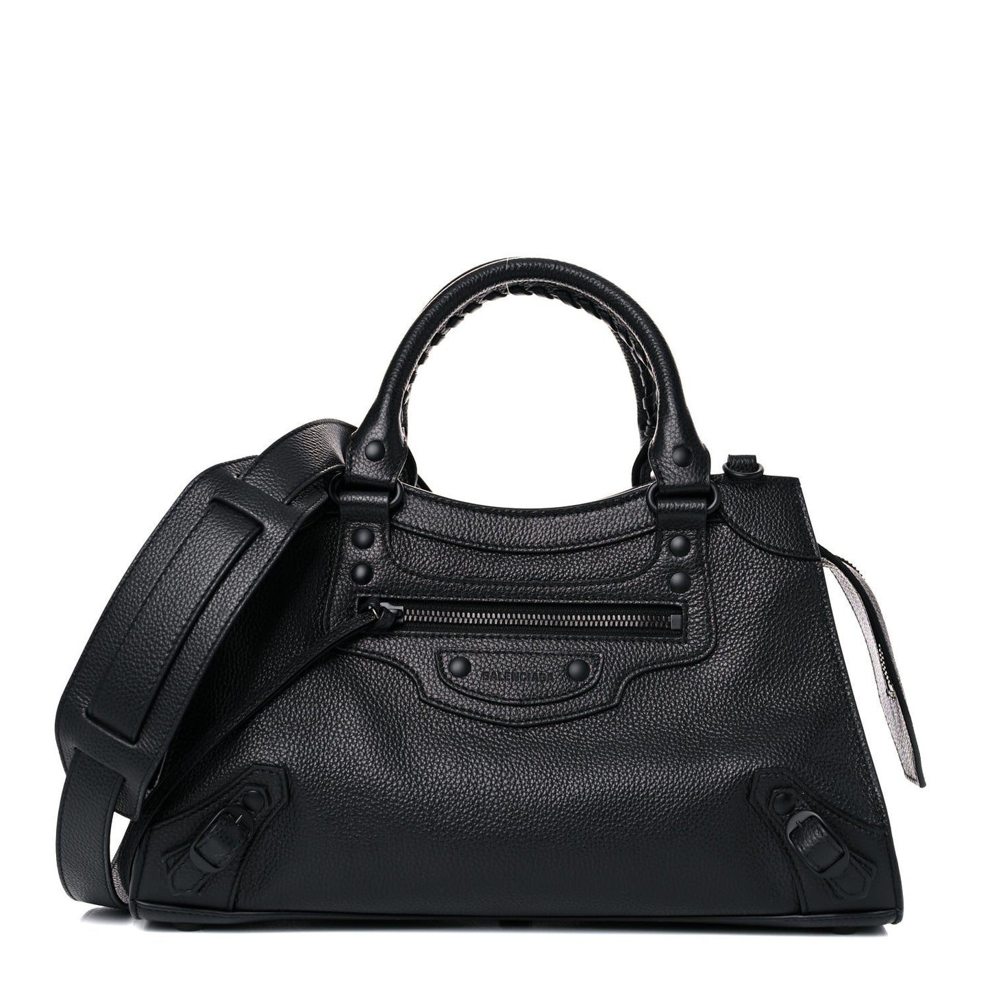 Grained Calfskin Neo Classic Black Hardware S City Black
