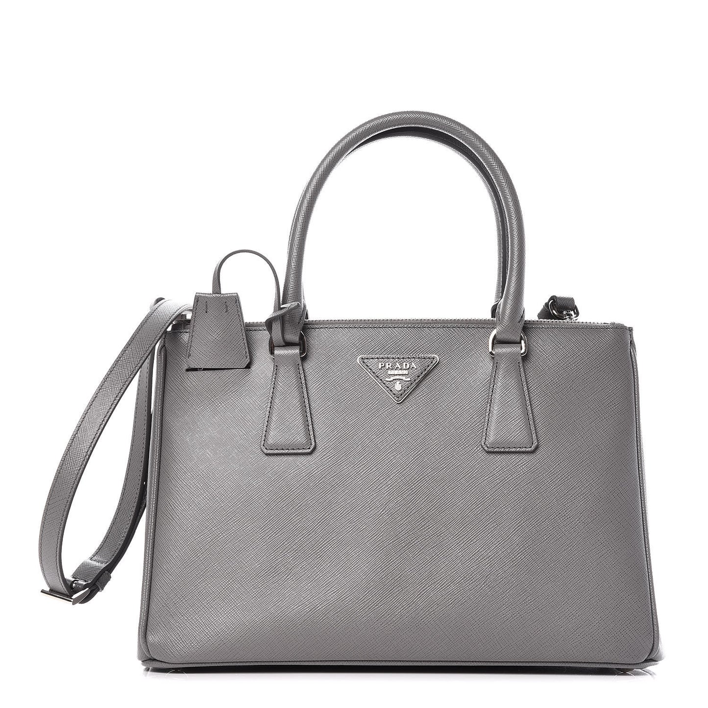 Saffiano Small Galleria Double Zip Tote Marmo