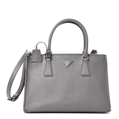 Prada Saffiano Small Galleria Double Zip Tote Marmo 1 of 9