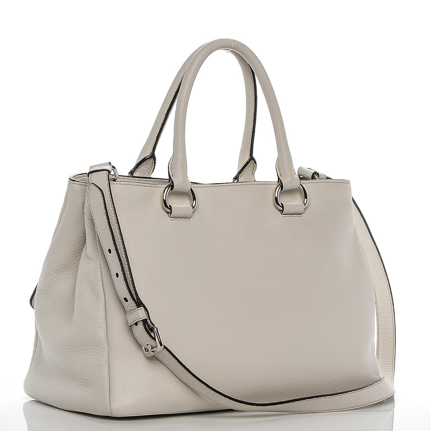 Prada Vitello Daino Tote Talco 3 of 8