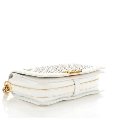 Chanel Sheepskin Braided New Medium Boy Reverso Flap White 4 of 7