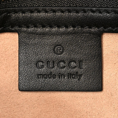 Gucci Calfskin Matelasse Small GG Marmont Shoulder Bag Black 6 of 10