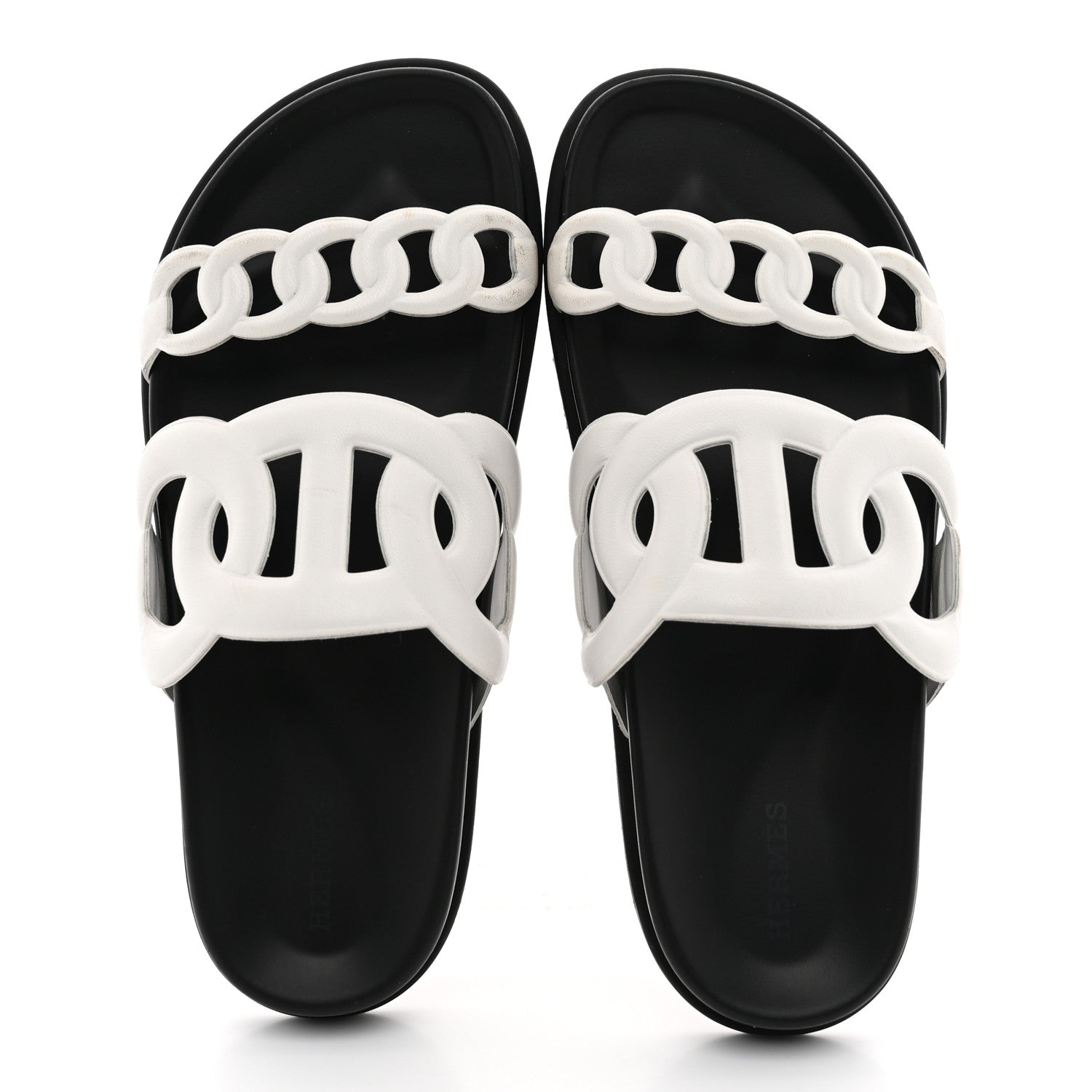 Hermes Nappa Womens Extra Sandals 38.5 White 2 of 12
