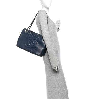 Chanel Caviar Timeless CC Soft Tote Navy Blue 2 of 13