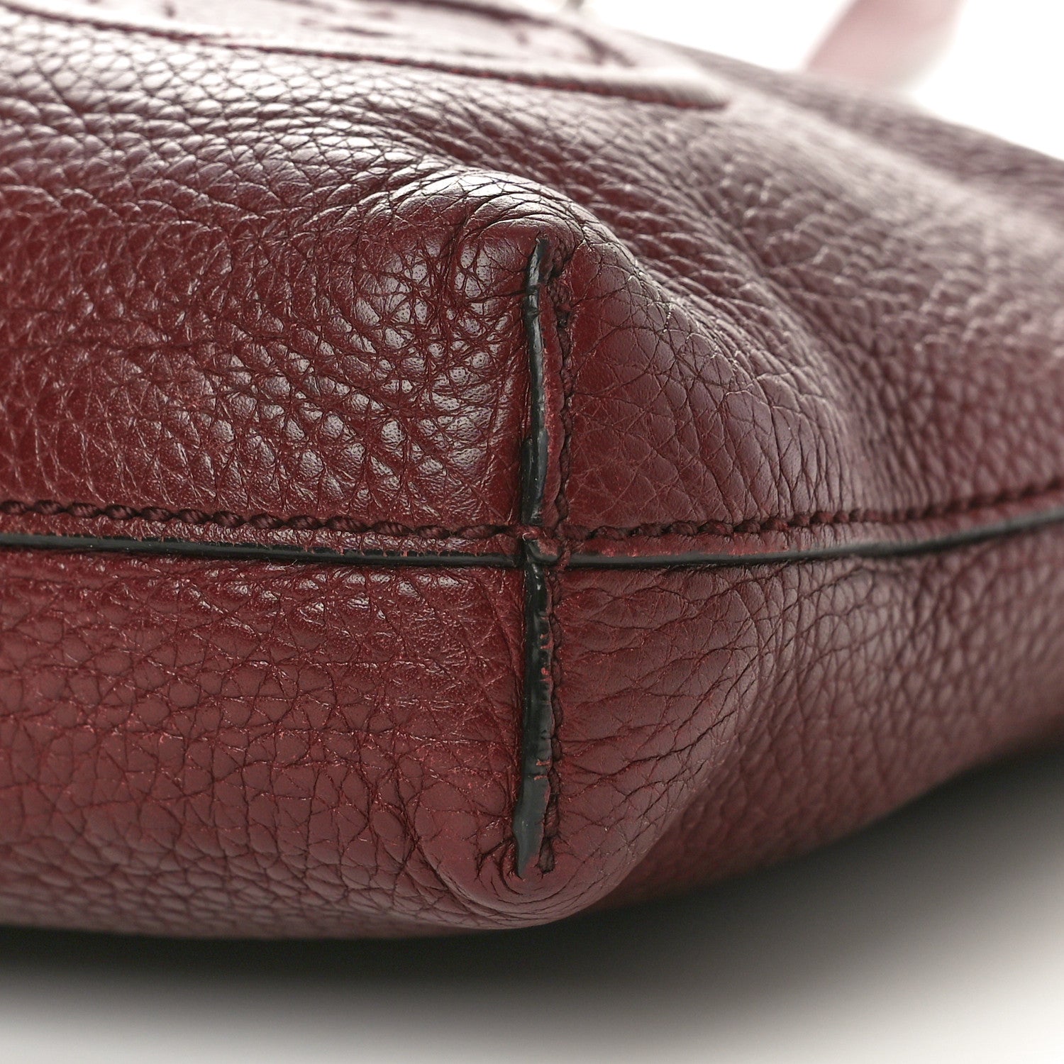 Gucci Pebbled Calfskin Medium Soho Messenger Bag Bordeaux 10 of 10