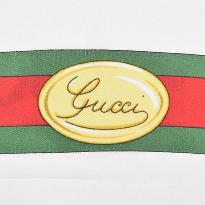 Gucci Silk Carriage Printed Scarf Black 4 of 6