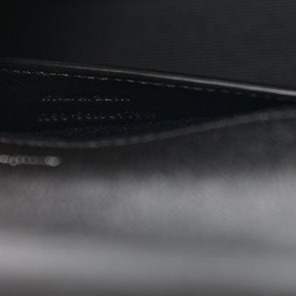 Saint Laurent Grain De Poudre Textured Mixed Matelasse Triquilt Small Monogram Satchel Black 7 of 12