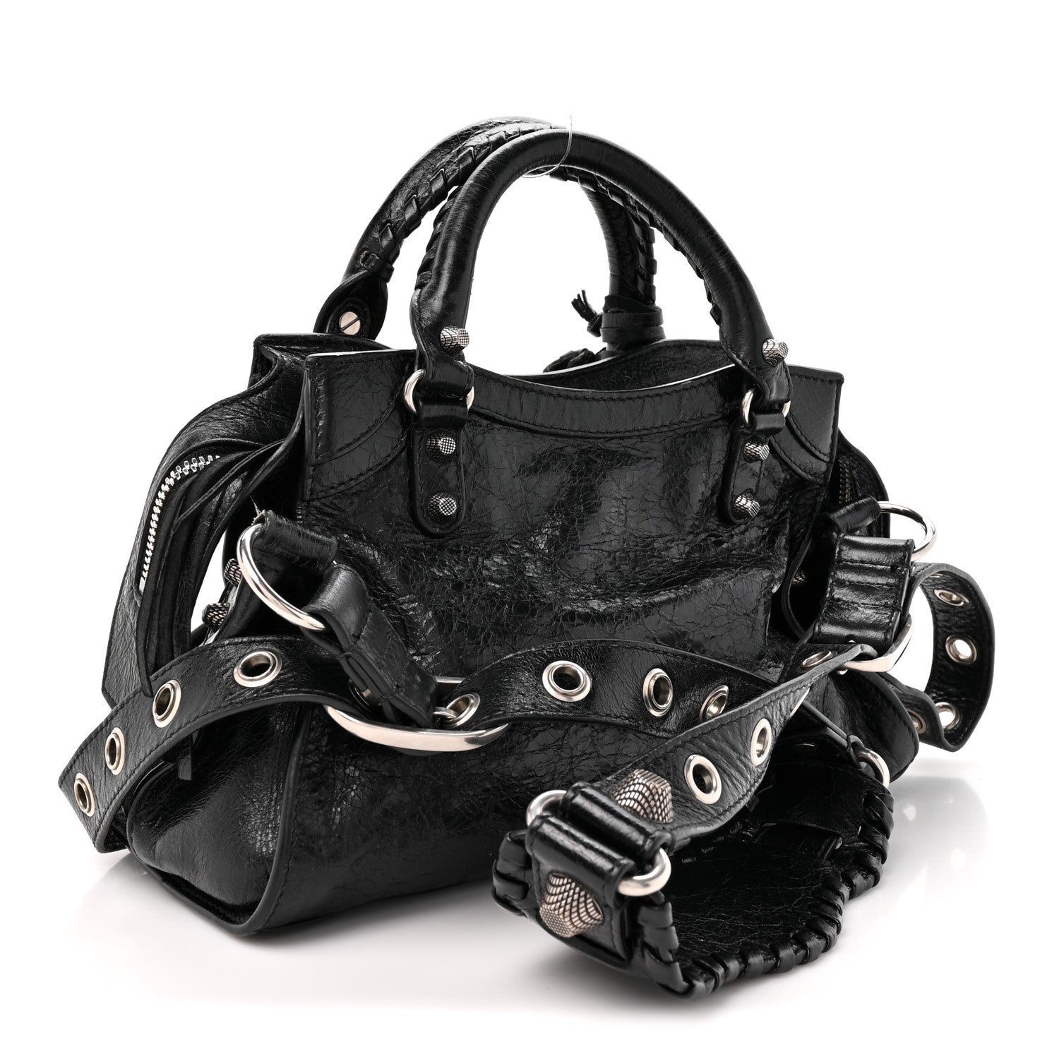 Balenciaga Agneau Arena Neo Cagole Handbag XS Black 2 of 10