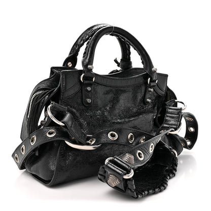Balenciaga Agneau Arena Neo Cagole Handbag XS Black 2 of 10