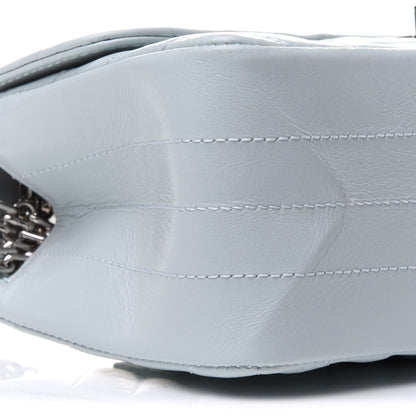 Chanel Aged Calfskin Chevron Quilted 2.55 Reissue Mini Flap Light Blue 9 of 12