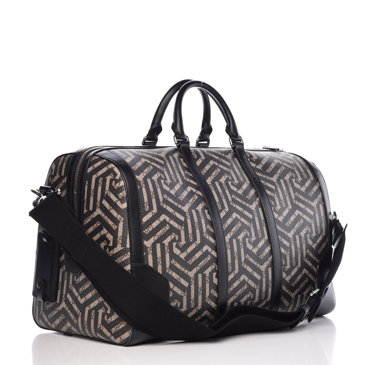 Gucci GG Supreme Monogram Caleido Medium Duffle Black 4 of 9