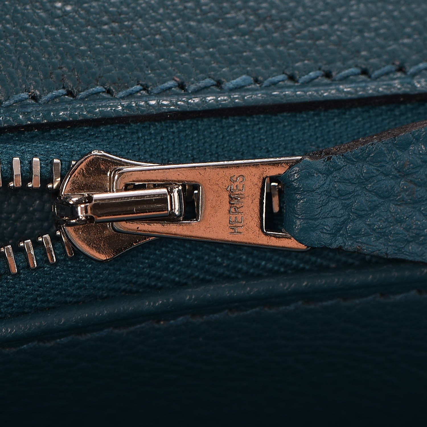 Hermes Taurillon Clemence JPG Shoulder Birkin II 42 Cobalt 17 of 32