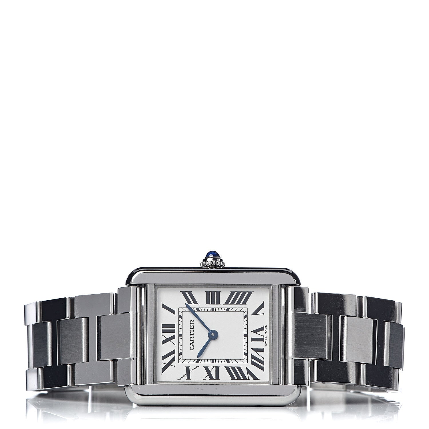 Cartier Stainless Steel 24mm Tank Solo Quartz Watch 3 of 7