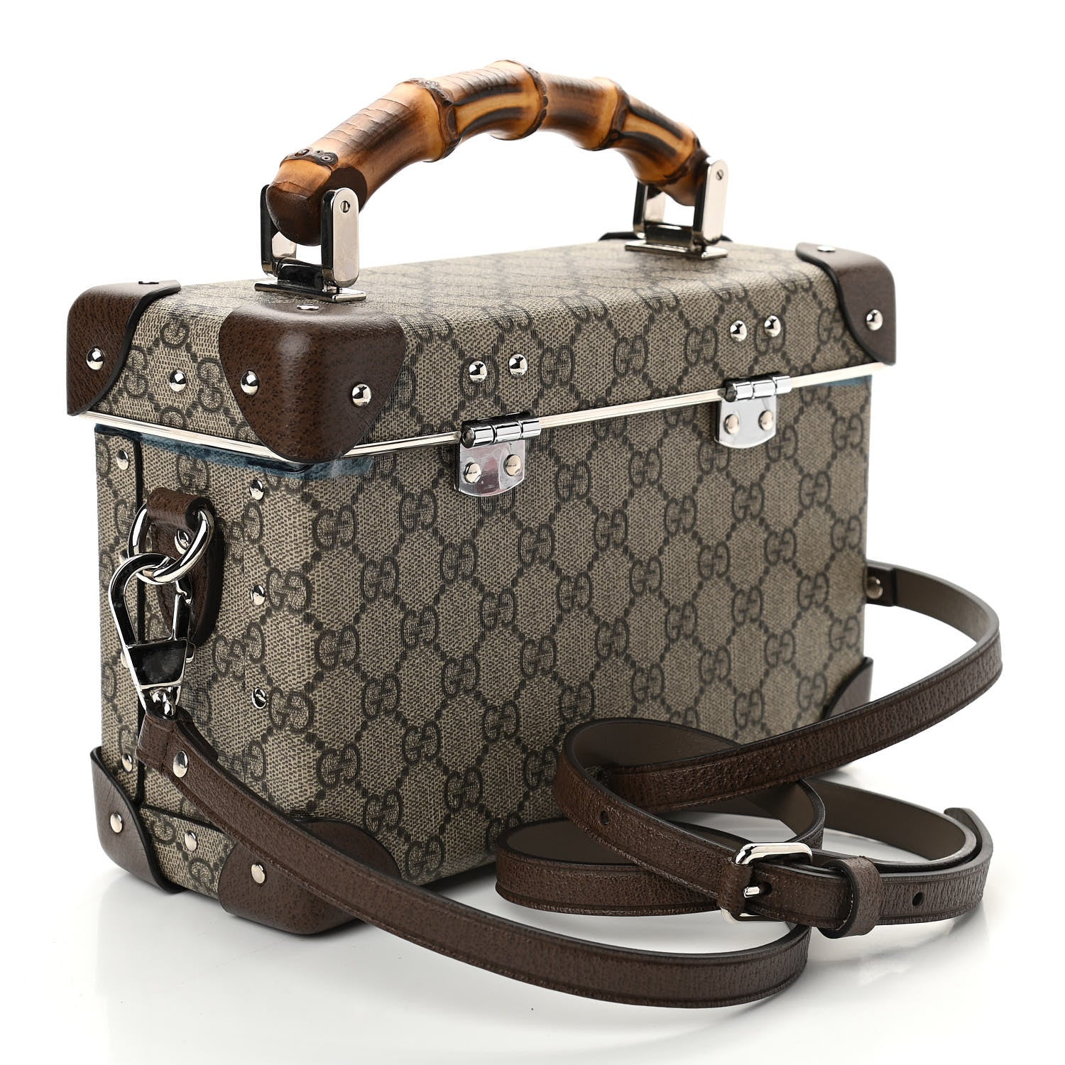 Gucci GG Supreme Monogram Globe-Trotter Beauty Case Brown 3 of 10