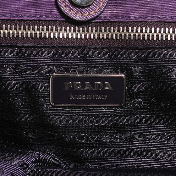 Prada Nylon Fiocco Bow Tote Viola 7 of 20