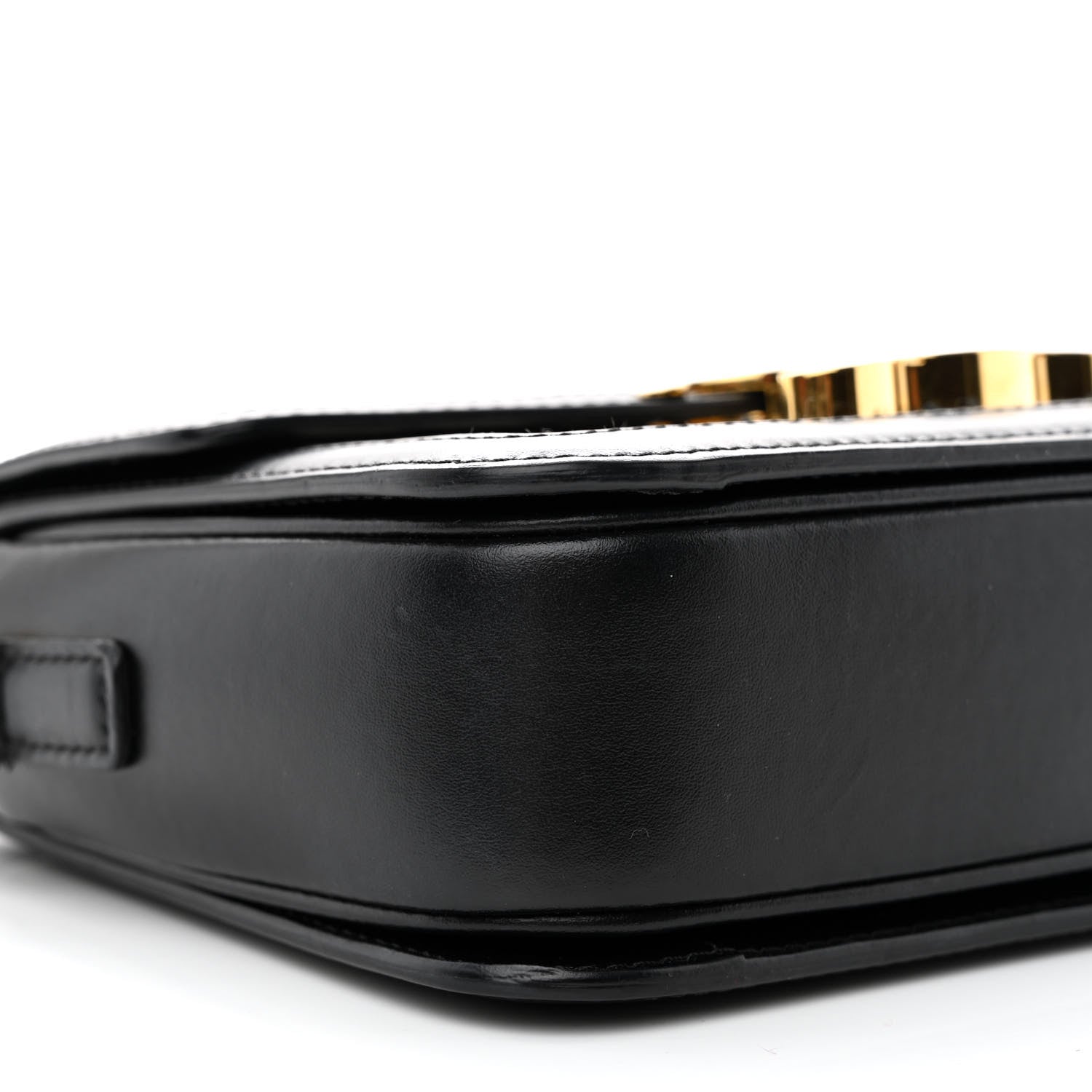 Celine Canvas Calfskin Triomphe Embroidered Teen Triomphe Bag Black 10 of 11