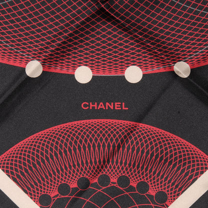 Chanel Silk Spiro Scarf Bordeaux 3 of 10