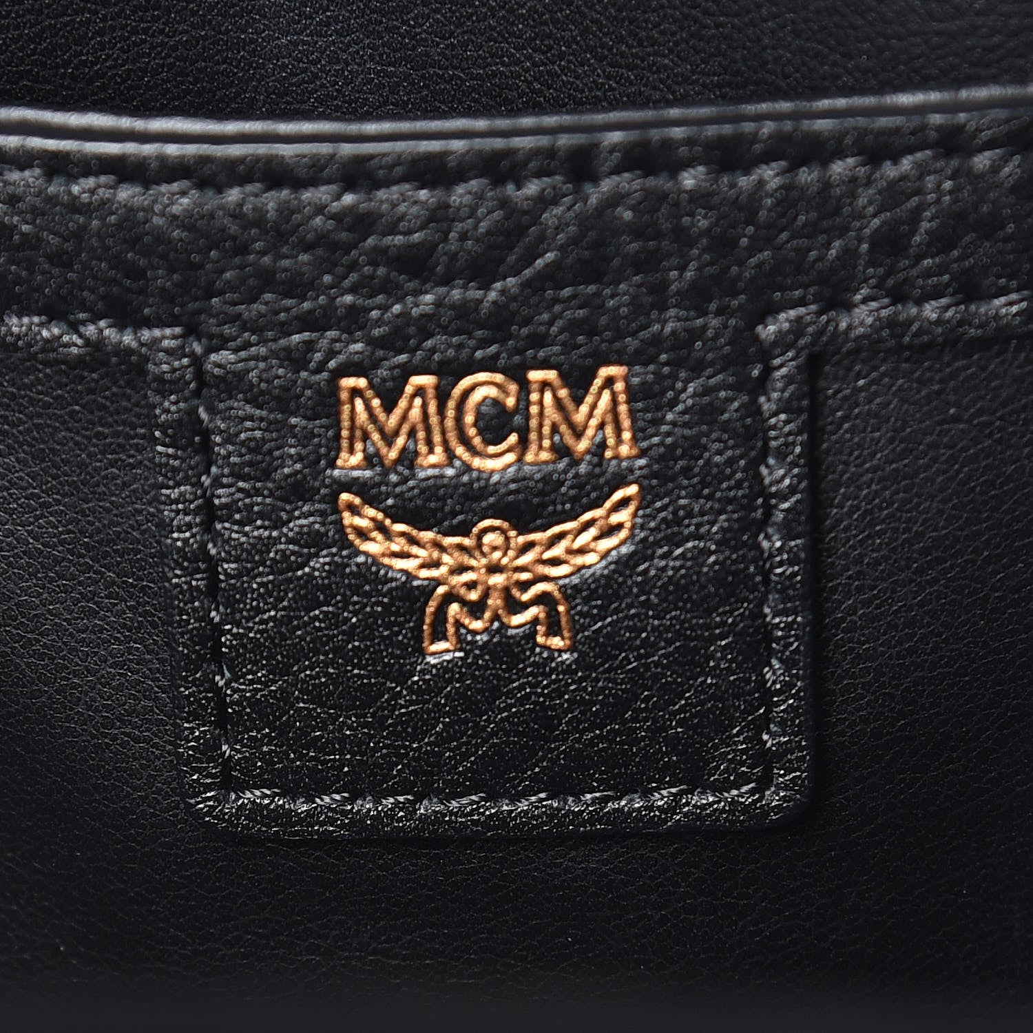 MCM Visetos Side Stud Mini Stark Backpack Cognac 8 of 10