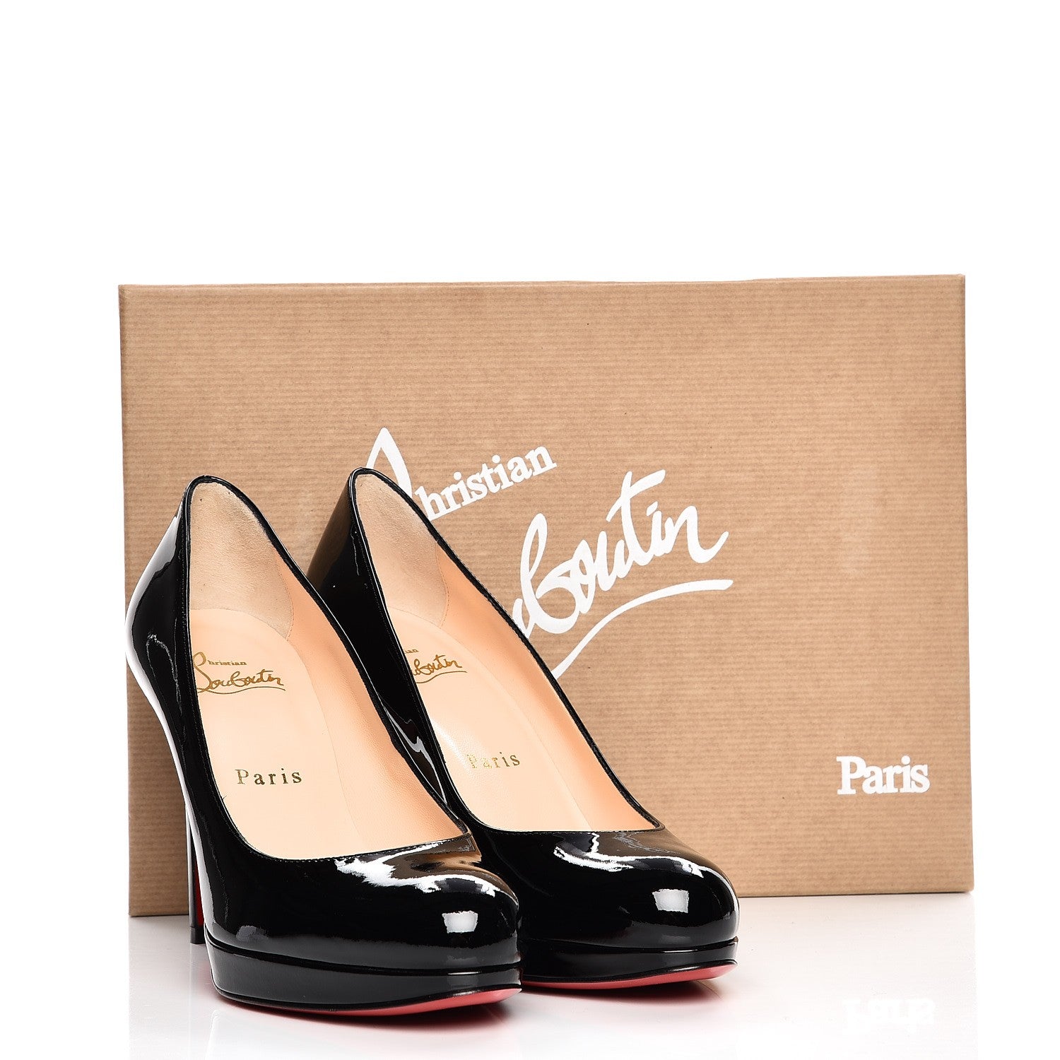 Christian Louboutin Patent New Simple 100 Pumps 35 Black 8 of 8