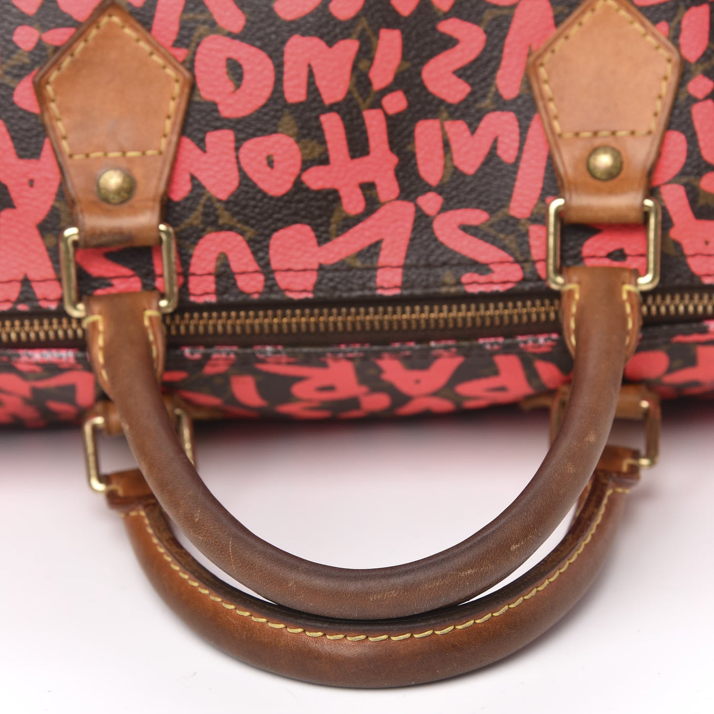Monogram Graffiti Speedy 30 Fuchsia