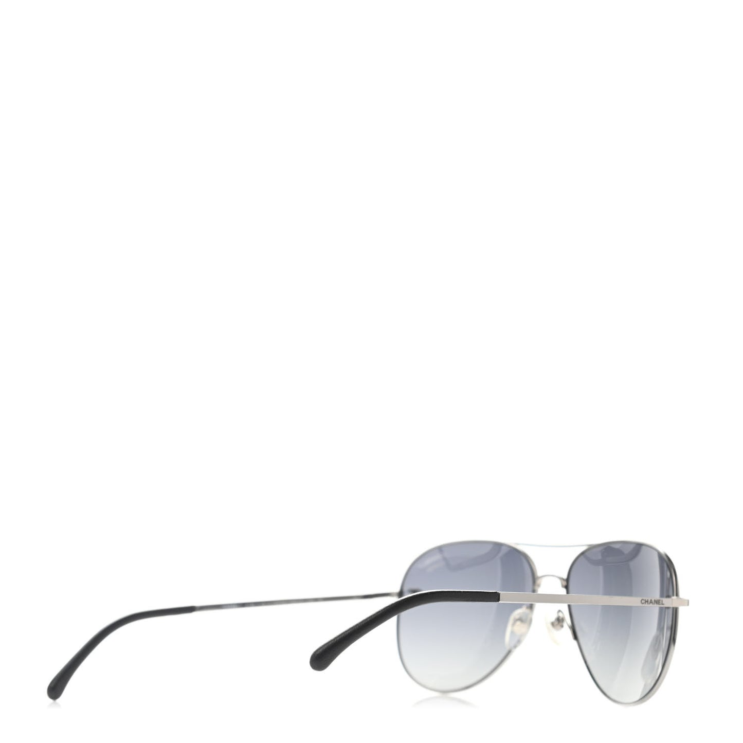 Metal Polarized CC Aviator Sunglasses 4189-T-Q Silver
