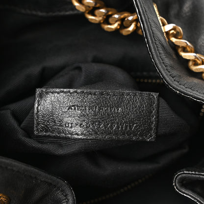 Saint Laurent Lambskin Matelasse Monogram Joe Backpack Black 7 of 10