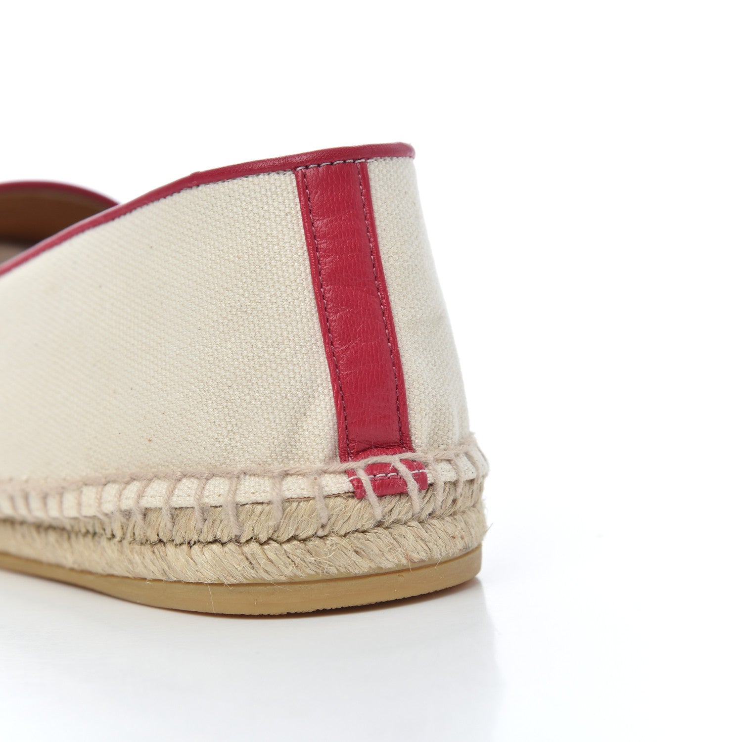 Gucci Calfskin Canvas Espadrilles 37.5 Greggio Petunia 11 of 17