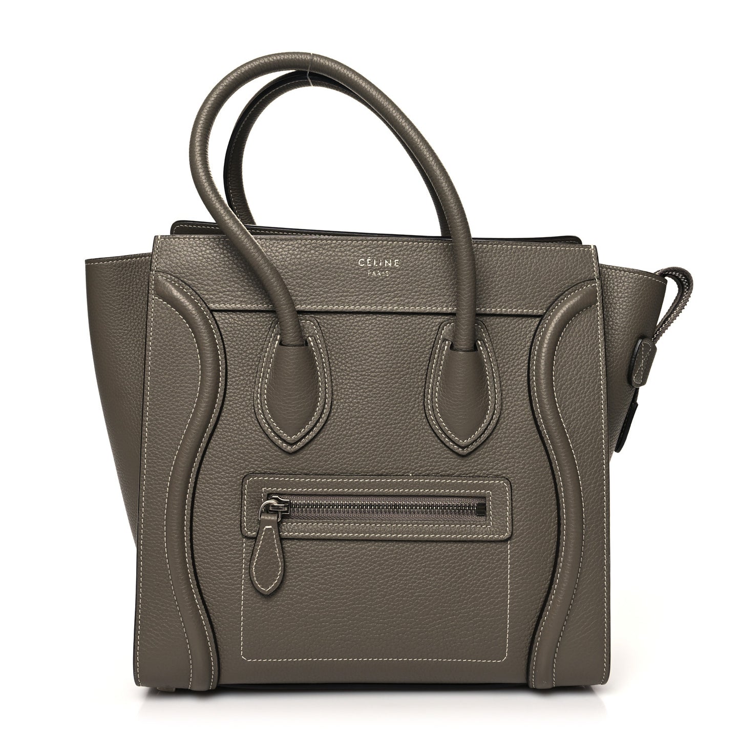 Drummed Calfskin Micro Luggage Souris