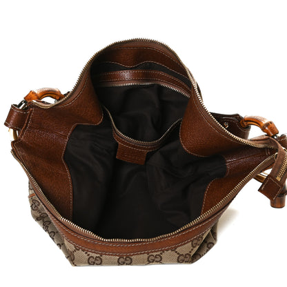 Gucci Monogram Bamboo Ring Hobo Brown 5 of 15
