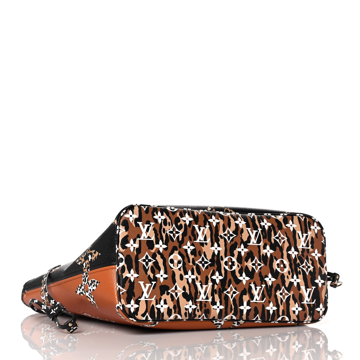 Monogram Giant Jungle Neverfull MM Black