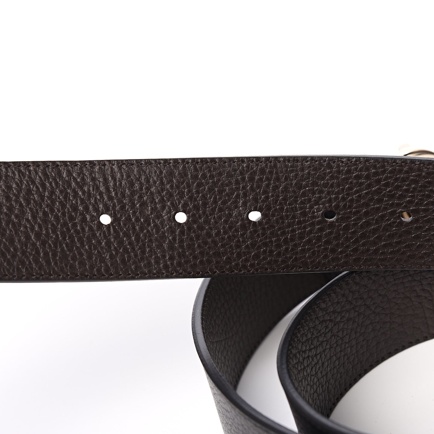 Dollar Calfskin 1973 Reversible Belt 90 36 Black Testa di Moro