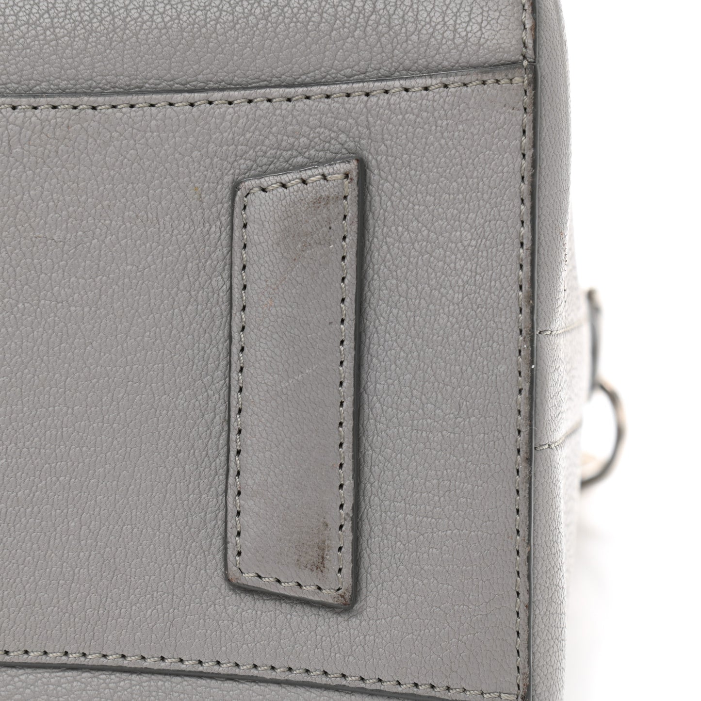 Sugar Goatskin Small Antigona Pearl Grey