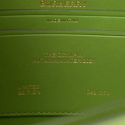 Burberry Calfskin Small Olympia Shoulder Bag Green 7 of 10