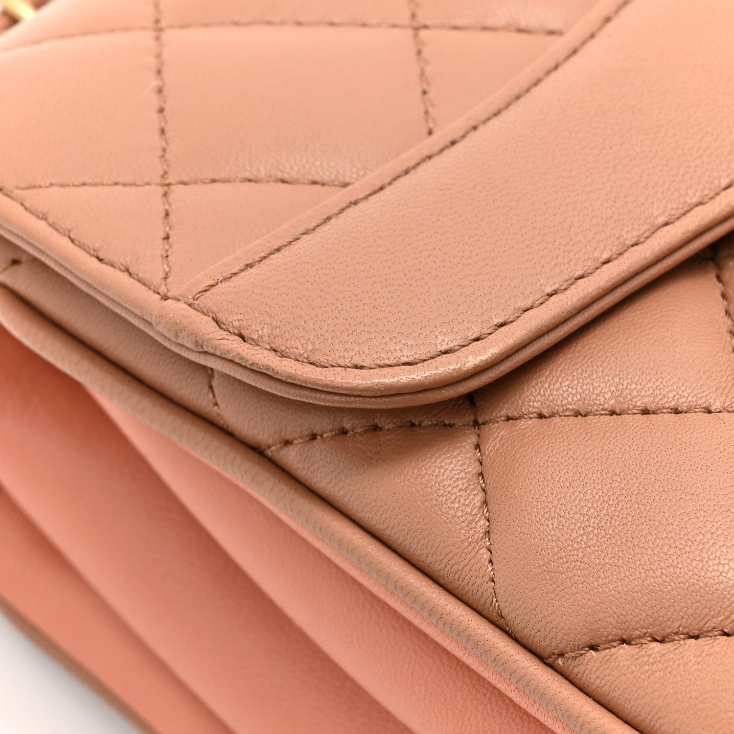 Chanel Lambskin Quilted Medium Coco Vintage Flap Beige 16 of 17