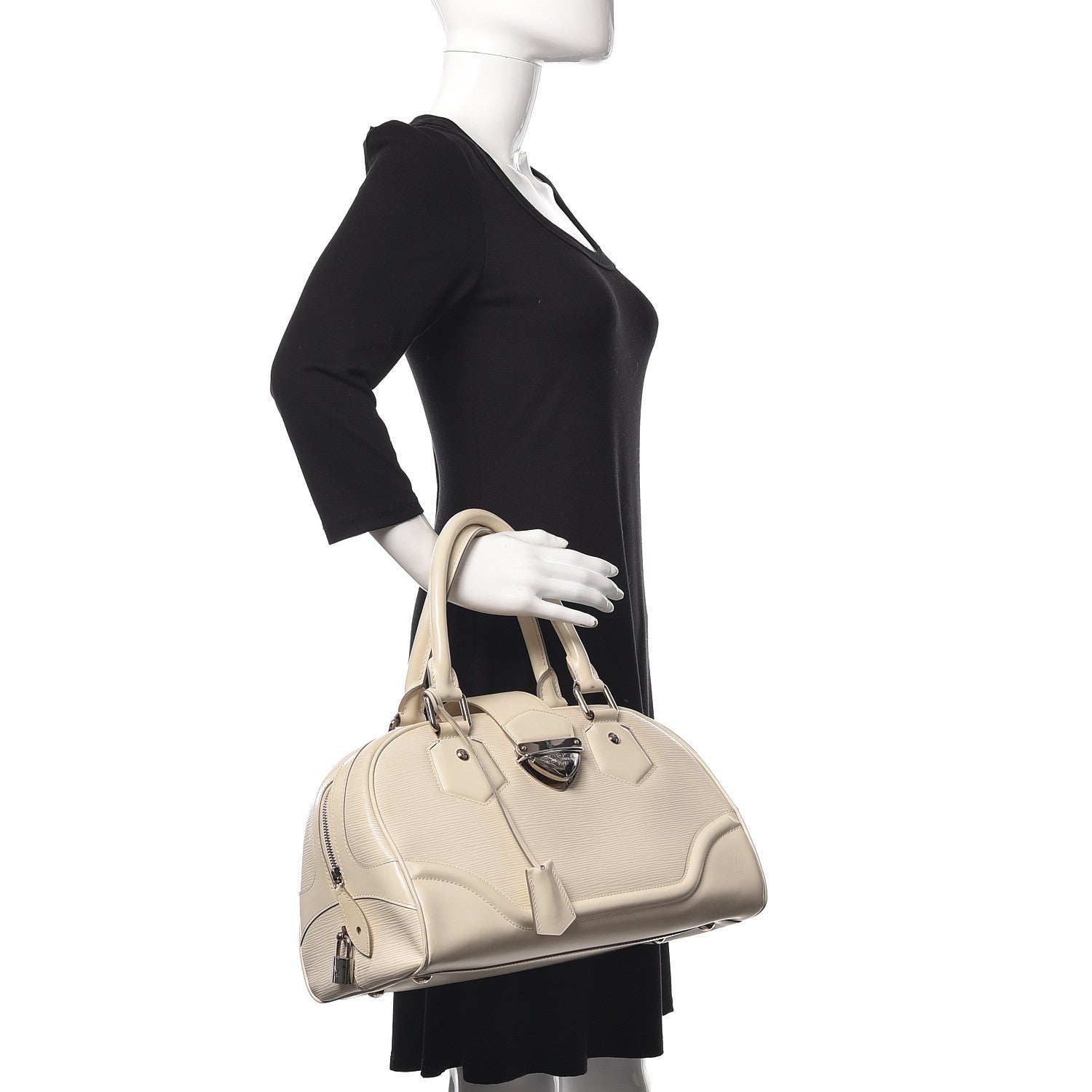 Louis Vuitton Epi Bowling Montaigne GM Ivory 2 of 25