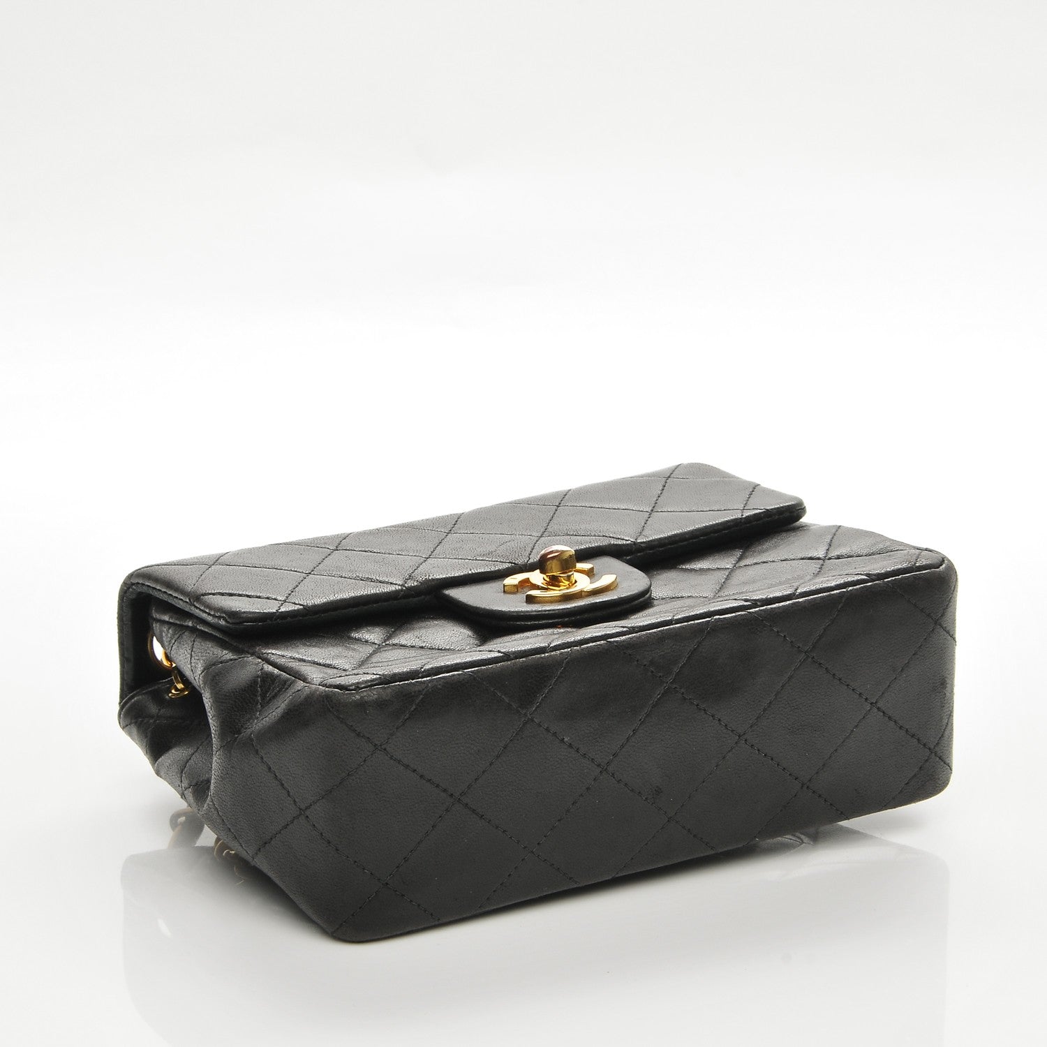 Chanel Lambskin Quilted Mini Square Flap Black 4 of 7