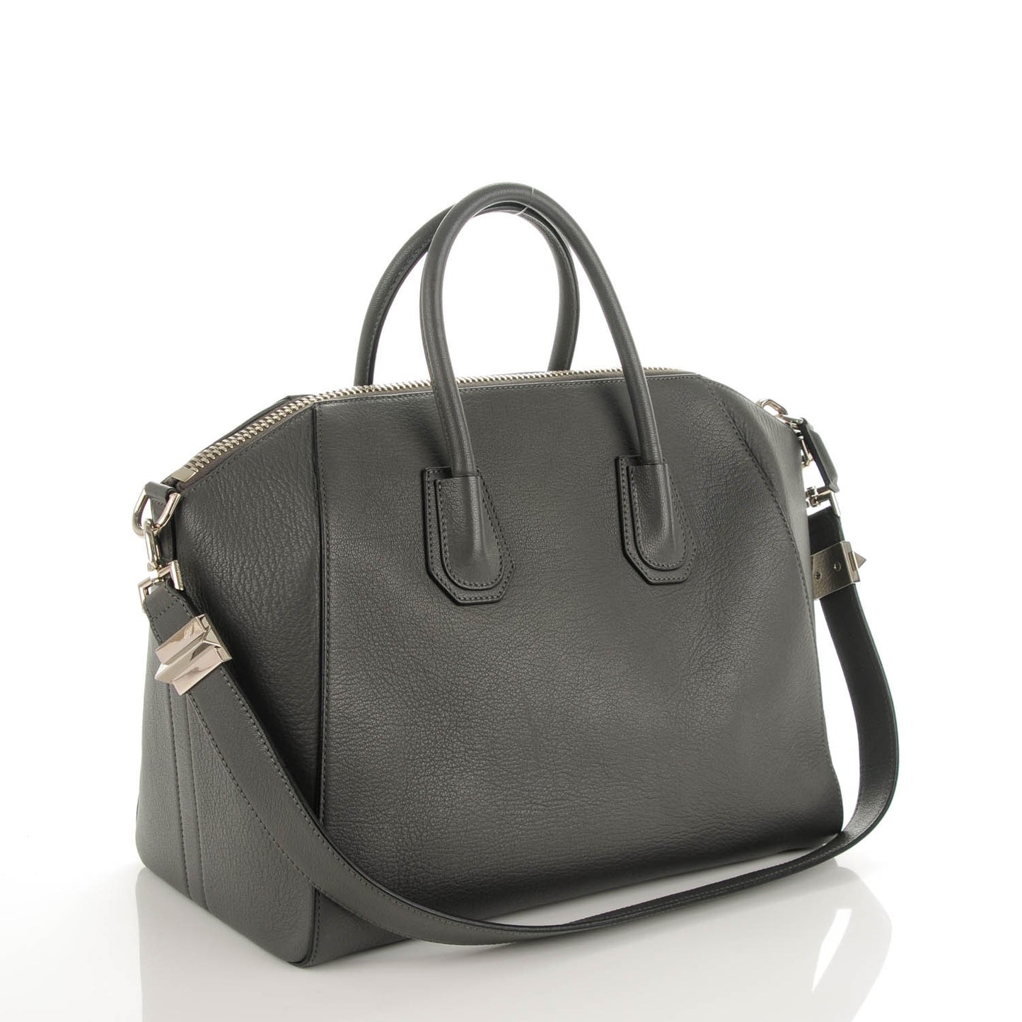 Sugar Goatskin Medium Antigona Dark Grey