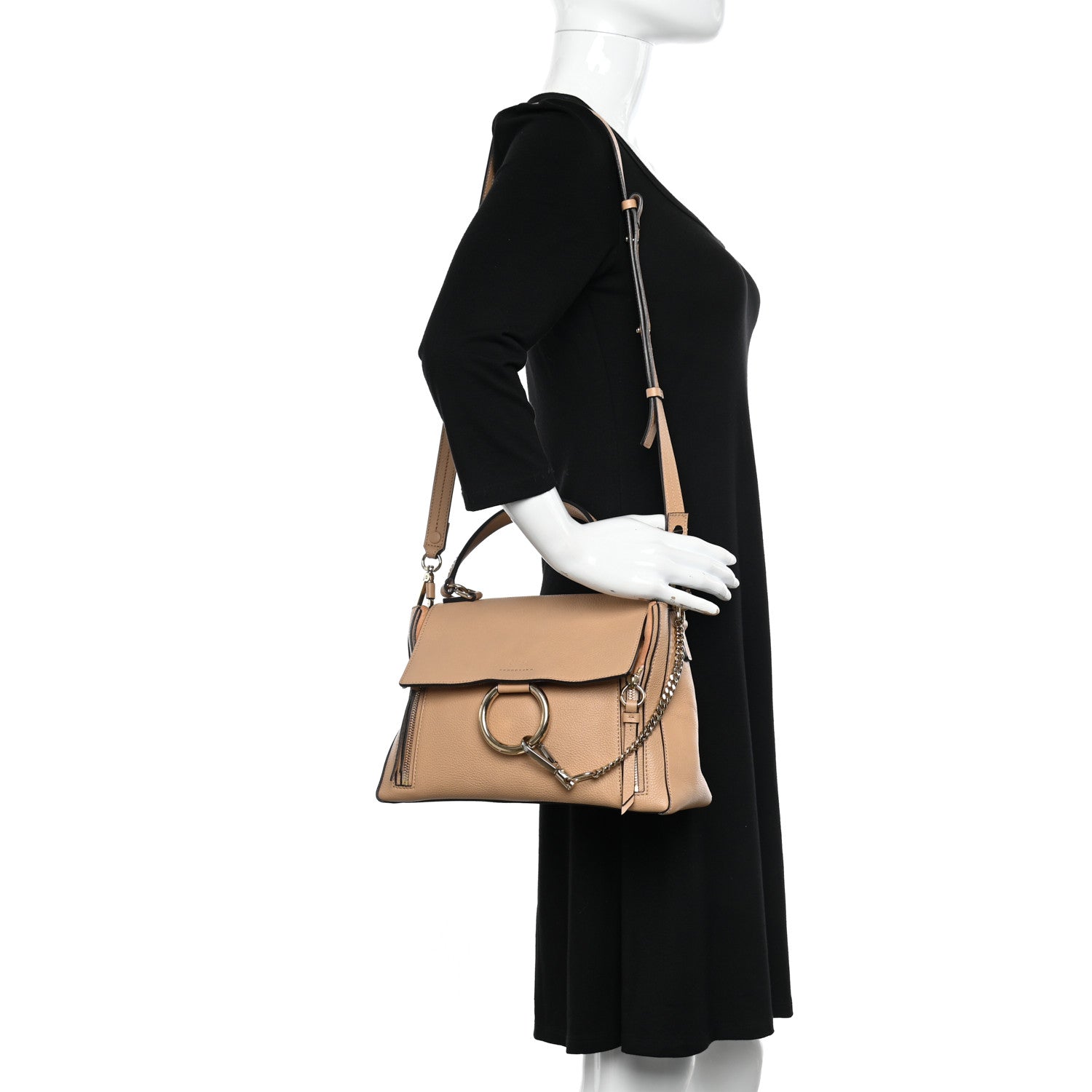 Chloe Calfskin Small Faye Day Shoulder Bag Blush Nude 2 of 19
