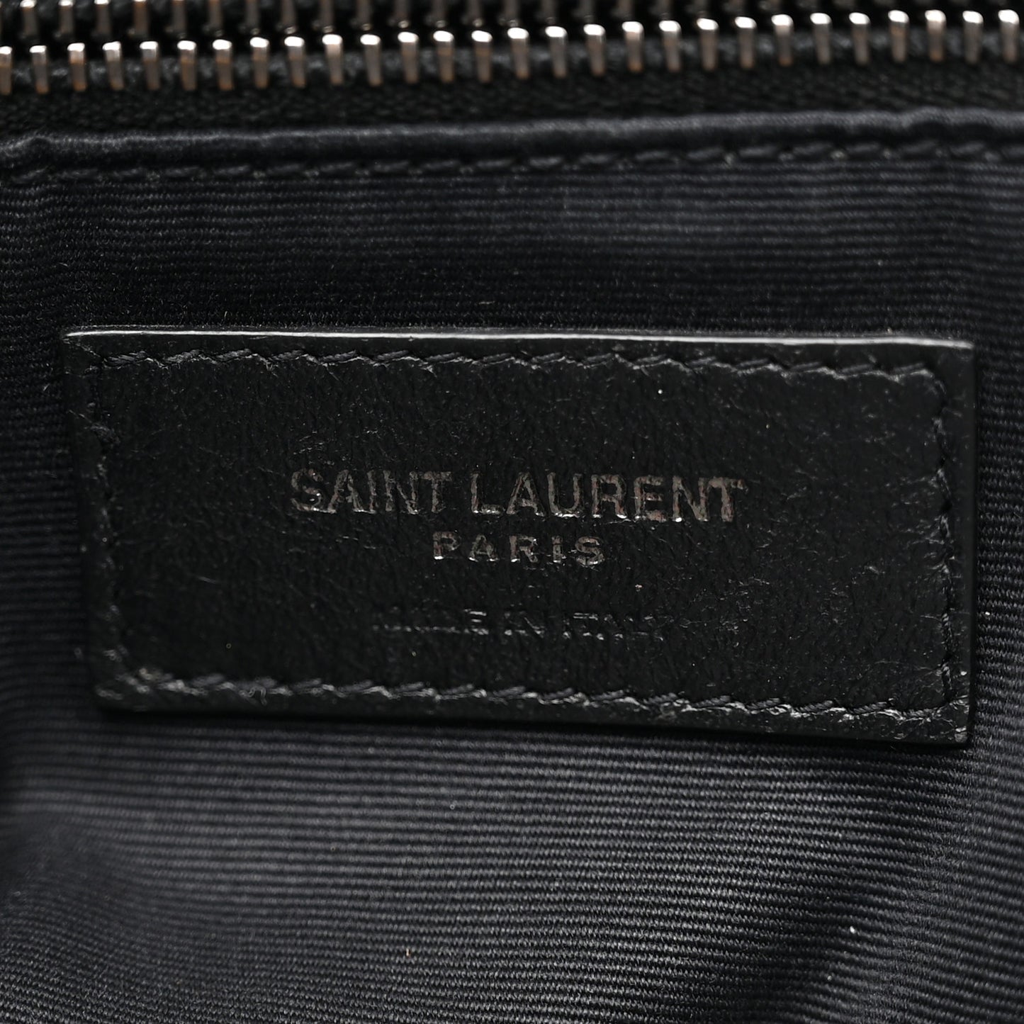Crinkled Calfskin Matelasse Monogram Medium Niki Chain Satchel Black