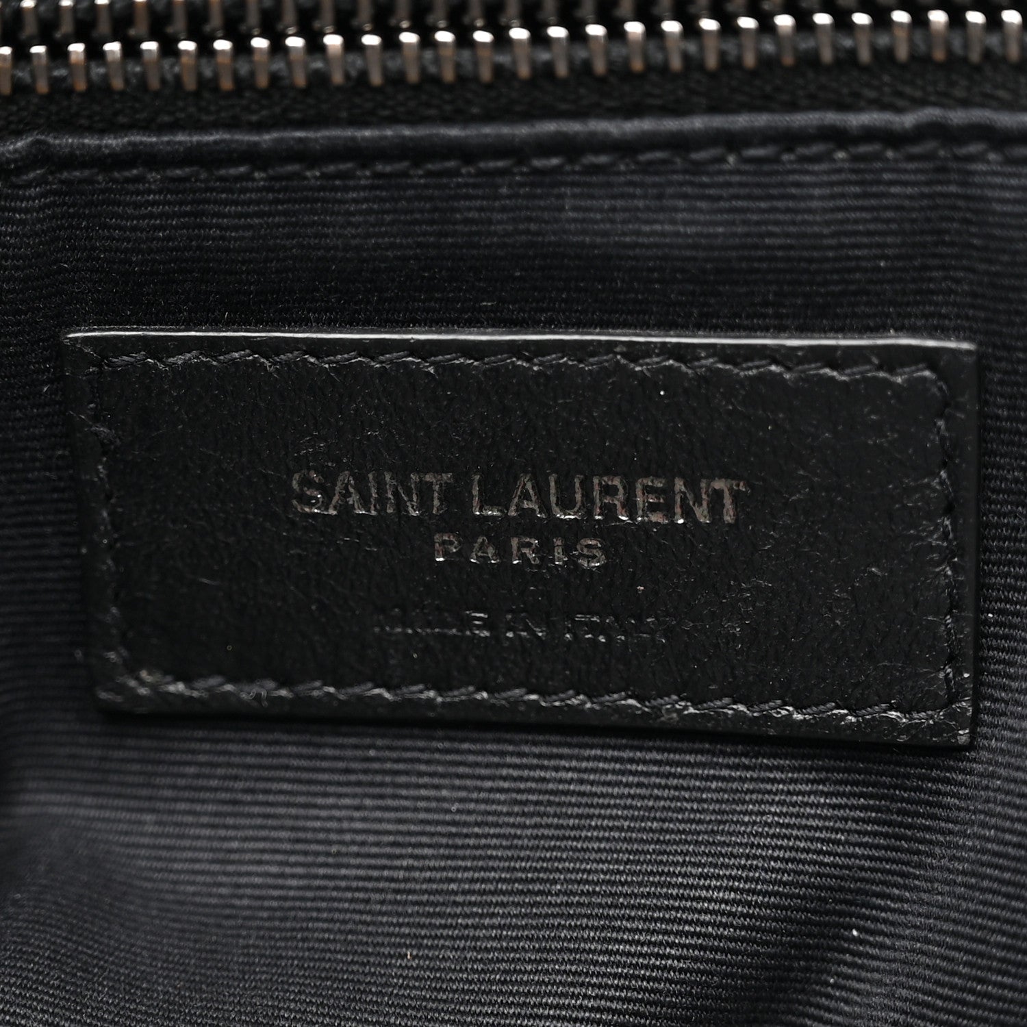 Saint Laurent Crinkled Calfskin Matelasse Monogram Medium Niki Chain Satchel Black 6 of 16