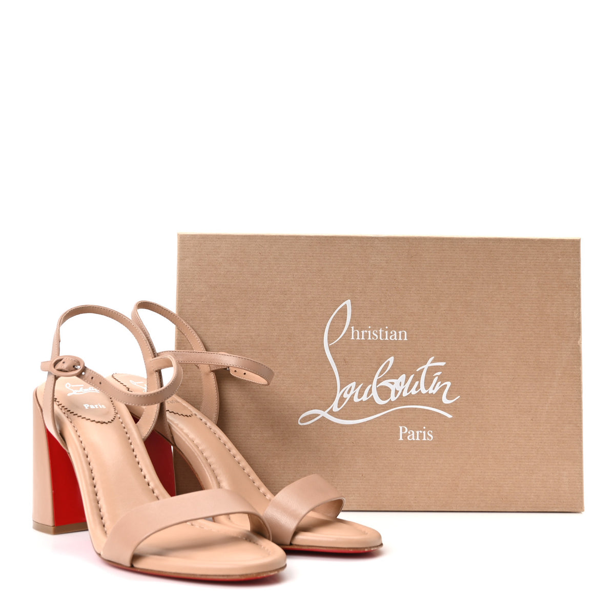 Christian Louboutin Nappa Miss Jane 85 Sandal 40.5 Blush 9 of 9