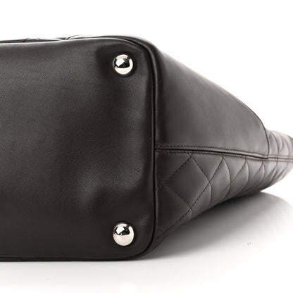 Chanel Calfskin Quilted Large Cambon Tote Brown 9 of 10