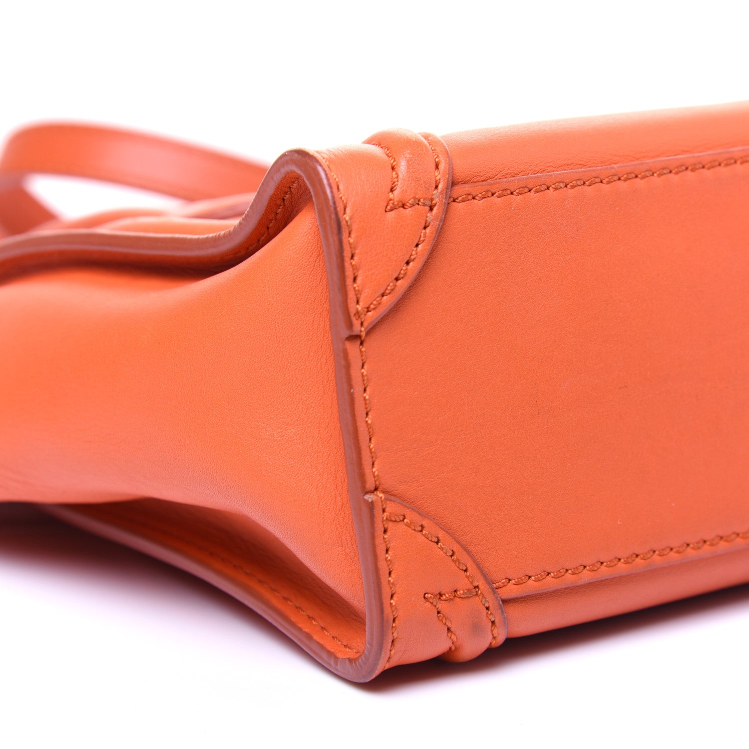 Celine Smooth Calfskin Nano Luggage Orange 9 of 20