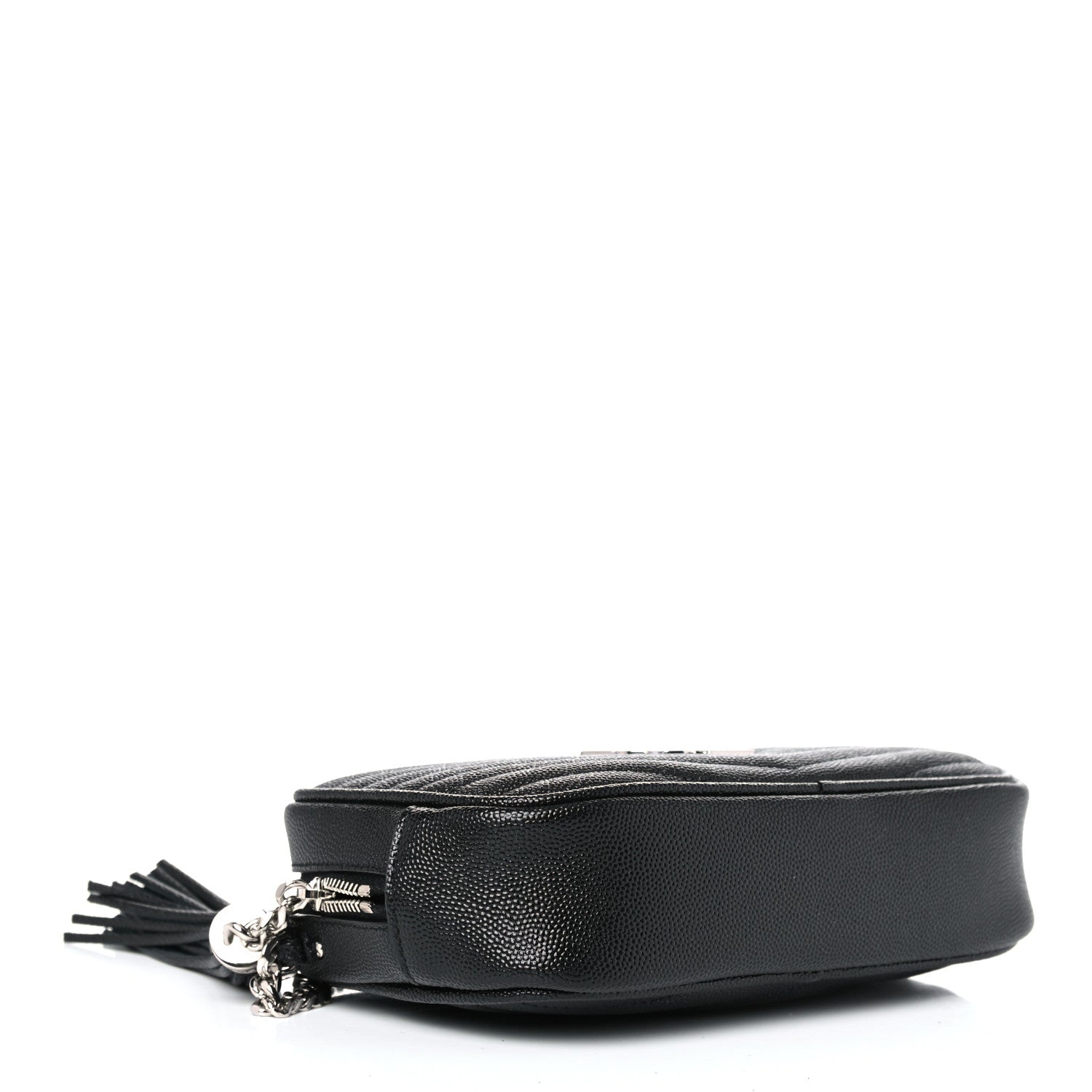 Saint Laurent Grain De Poudre Matelasse Monogram Mini Lou Camera Bag Black 4 of 12