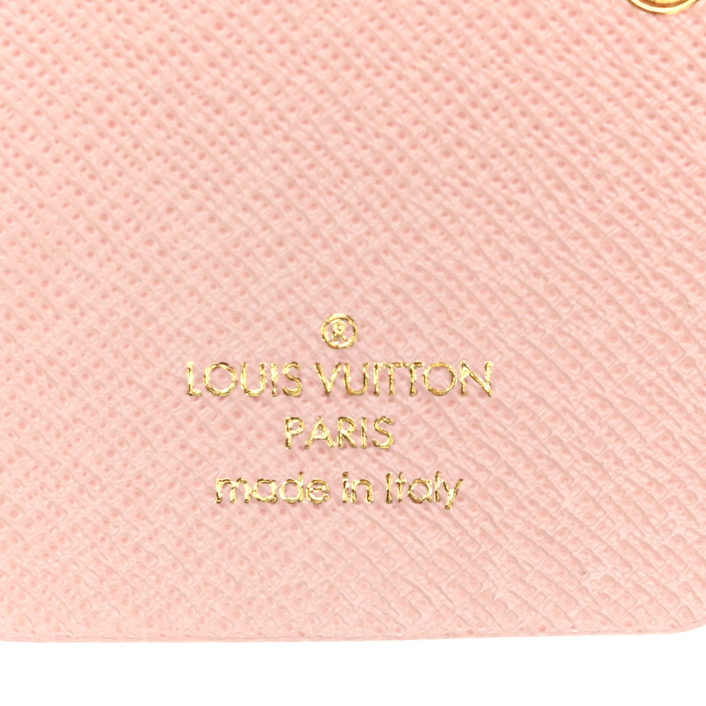 Monogram Fun Face Cat Bag Charm Rose Pale