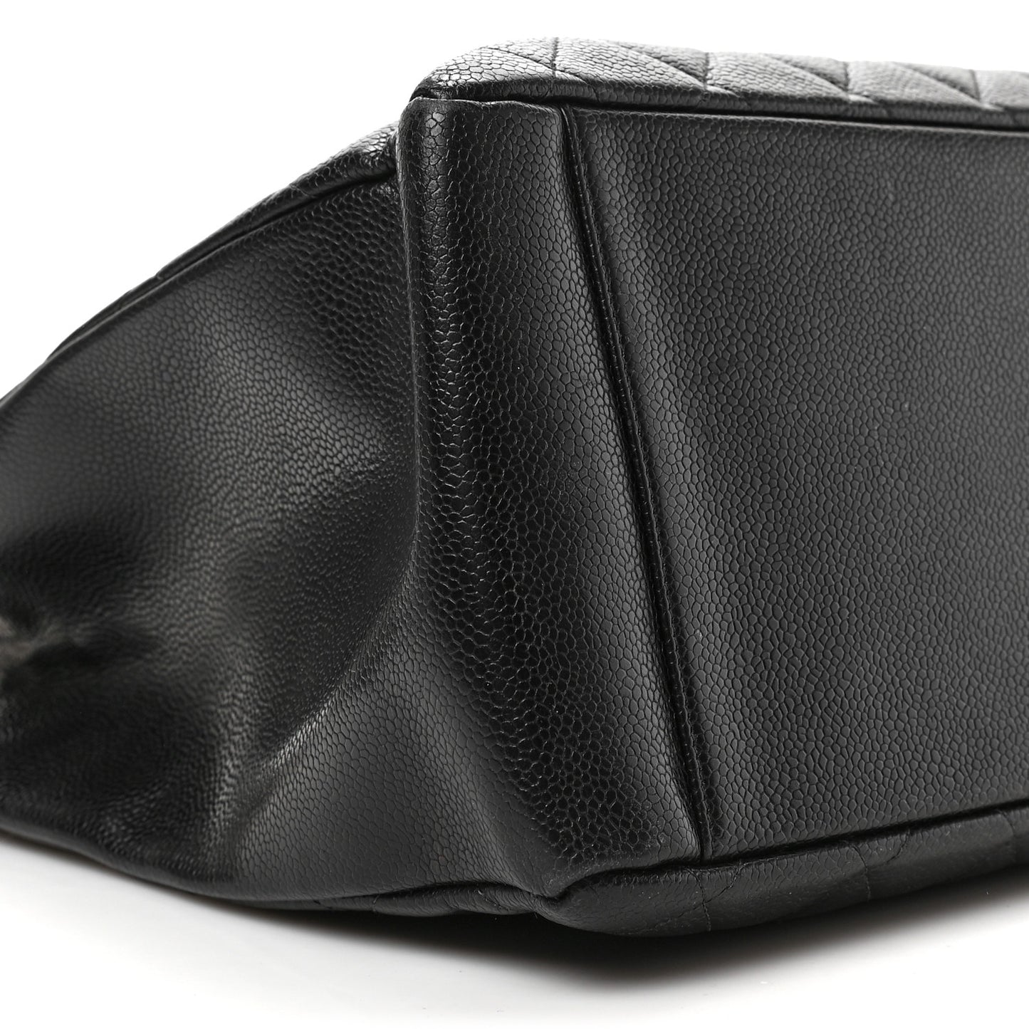Caviar Quilted Grand Shopping Tote GST Black