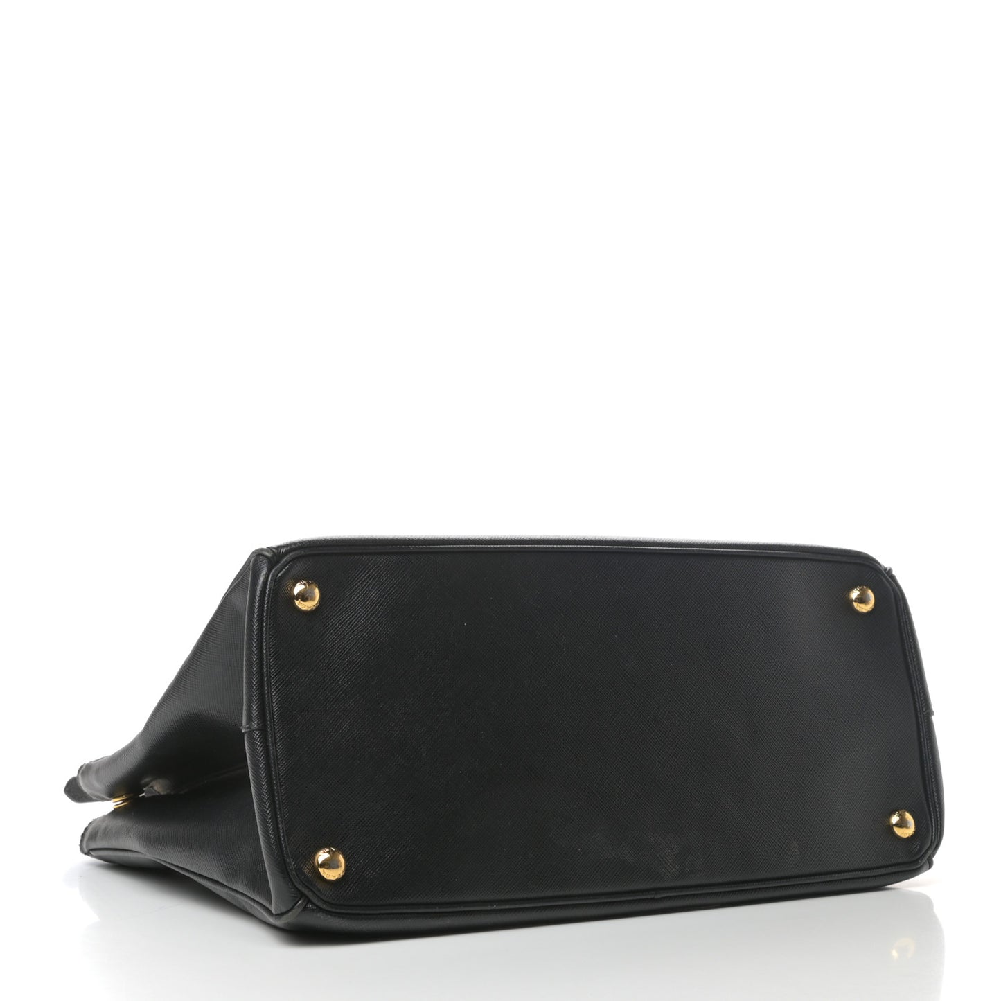 Saffiano Large Galleria Double Zip Tote Black