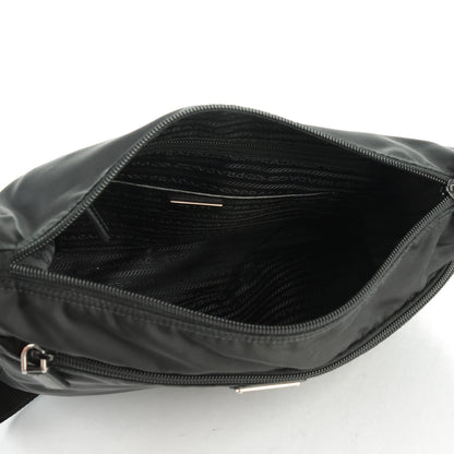 Prada Nylon Vela Flat Messenger Bag Black 5 of 8