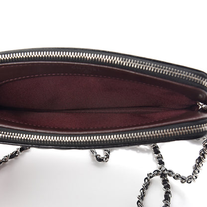 Chanel Lambskin Quilted Small Clutch With Chain Black 5 of 11