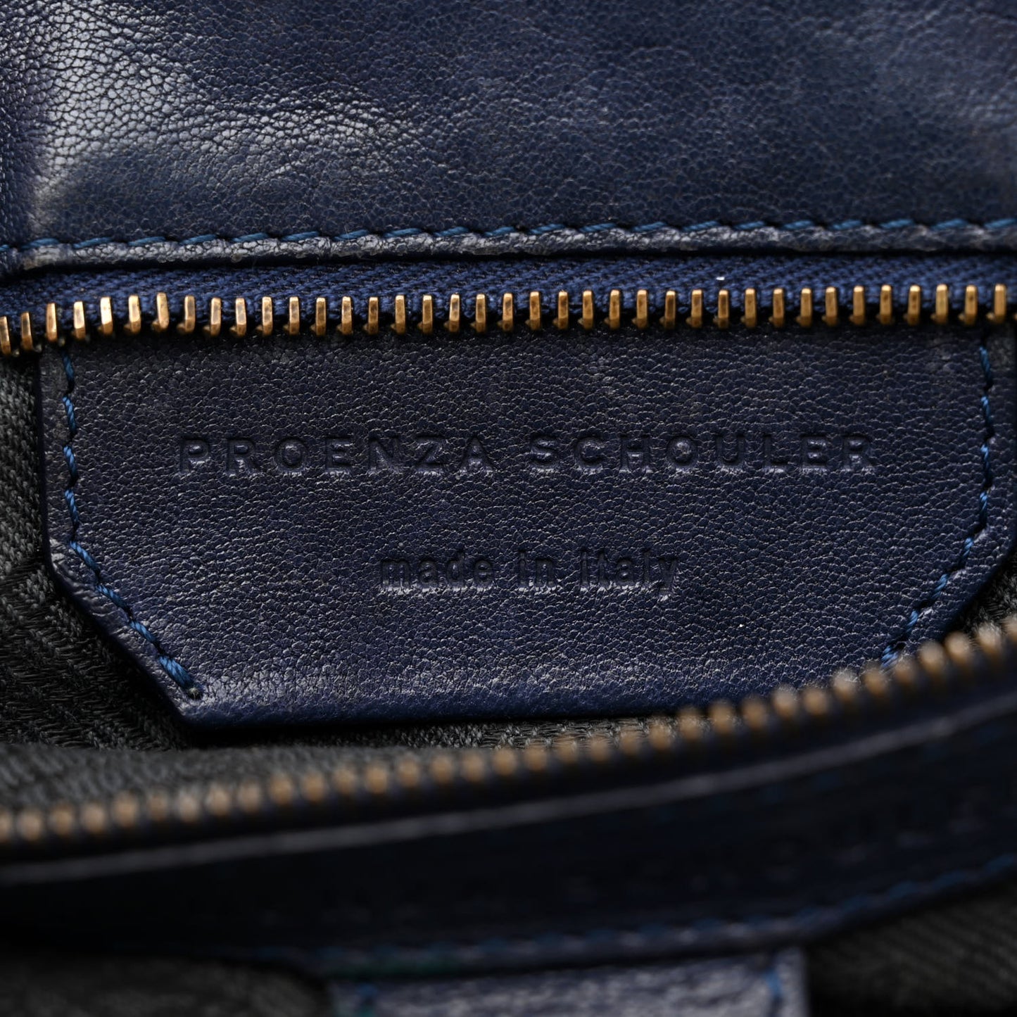 Lambskin Medium PS1 Satchel Navy